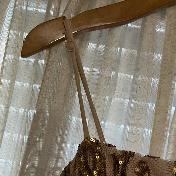 BRAND NEW Windsor formal gold sequin dress - Picture 7 of 14